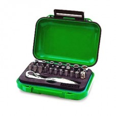 Набор инструмента 1/4" (головки, биты + трещотка) 30ед.