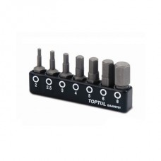 Набор бит 1/4" 7ед. (Hex: 2, 2.5, 3, 4, 5, 6, 8mm)