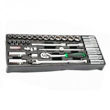 Набор инструмента комбинированный 3/8" 35ед. (в ложементе)