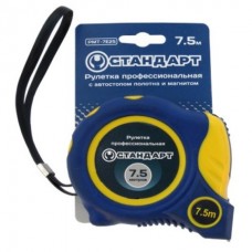 Рулетка профессиональная с автостопом полотна 3м*16мм "СТАНДАРТ"