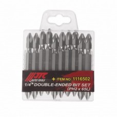 Набор бит двухсторонних PH2х 65мм, 10шт. (шт.)