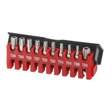 1/4 Набор бит Torx 5-ти лучевых с отверстием 10 пр. (21013)