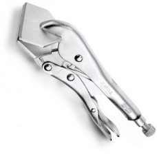 Клещи с фиксатором 200мм (плоские губки)