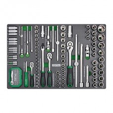 Набор инструмента 1/4", 3/8", 1/2" 126ед (в ложементе)