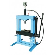 Пресс гидравлический 10 т низкий, с насосом и гидропоршнем с манометром (ход 175 мм)