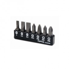 Набор бит 1/4" 7ед. (SL: 4*0.5, 5.5*1, 6.5*1.2; PH1, PH2; PZ1, PZ2)