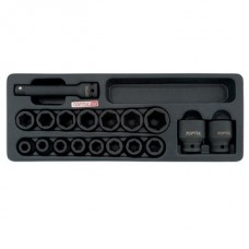 Набор головок ударных 1/2" 10-32мм + удлинитель 18ед. (в ложементе)