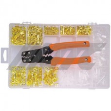 Комплект автомобильных клемм неизолированных + обжимка 551шт. (шт.)