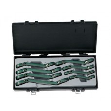 Набор ключей трещоточных накидных, отогнутых на 15° 8 пр. (6-22 мм) (50811)