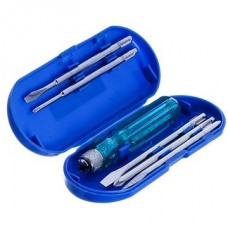 Отвертка переставная со вставками 5-в-1 "СТАНДАРТ" (с индикатором напряжения)