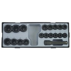 1/2"Набор головок ударных 6гр.19пр. (T4193)