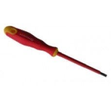 Отвертка шлицевая 4x100mm изолированная (1000V) Отвертка шлицевая 4x100mm изолированная (1000V)