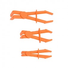 Набор плоскогубых щипцов с фиксатором для пережима шлангов 3 пр. (изогнутых) (903G18)