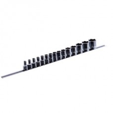 Набор головок 1/2" 15ед. 8~15,17,19,22,24,27,30,32мм (на планке)