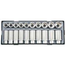 1/2" Набор головок 6-гр. коротких и глубоких 20 пр. (T4203)