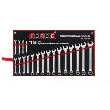 Набор ключей рожково-накидных Spline на полотне 19 пр. (М6-М24) (5191Q)