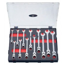 Набор ключей трещоточных шарнирных 12 пр. (K51210F)