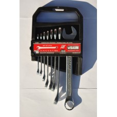 Набор ключей рожково-накидных в пласт.держ. 8 пр. 7мм - 19мм (шт.)