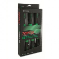 Набор отверток 6 ед. (PH1x80, PH2x100, PH3x150, SL4x100, SL6,5x150, SL10x200)