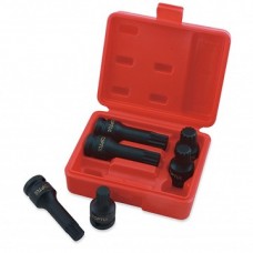 Набор головок ударных 1/2 в пластиковом кейсе SPLINE M14, М16, M18 (L 44мм и 77мм) 6ед