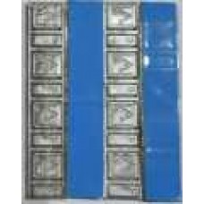 Самоклейка синя низька - 60гр метал (100 шт)